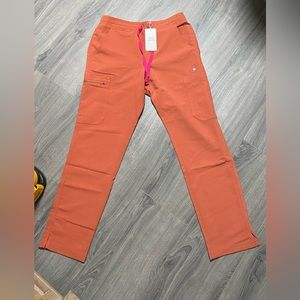 FIGS Terracotta Yola Skinny Scrub Pant NWT